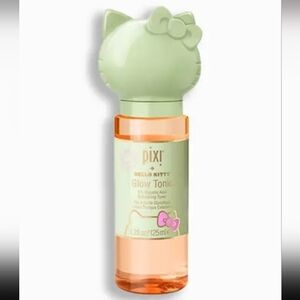 Pixi Glow Tonic with Hello Kitty Top - Mint Green and Peach.  LIMITED EDITION
